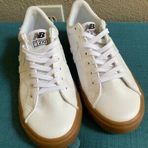 Unisex New Balance CT210WWG Pro Court White Leather Gum Tennis Shoe